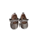 Rosebud Leather Shoes - Champagne